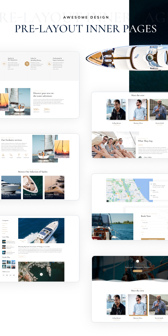 Yachter - Yacht and Boat Travel & Rental HTML Template