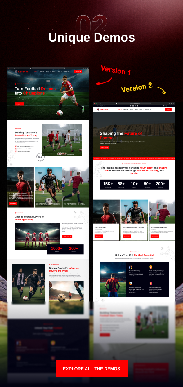 KicknGoal - Soccer and Football Club HTML Template