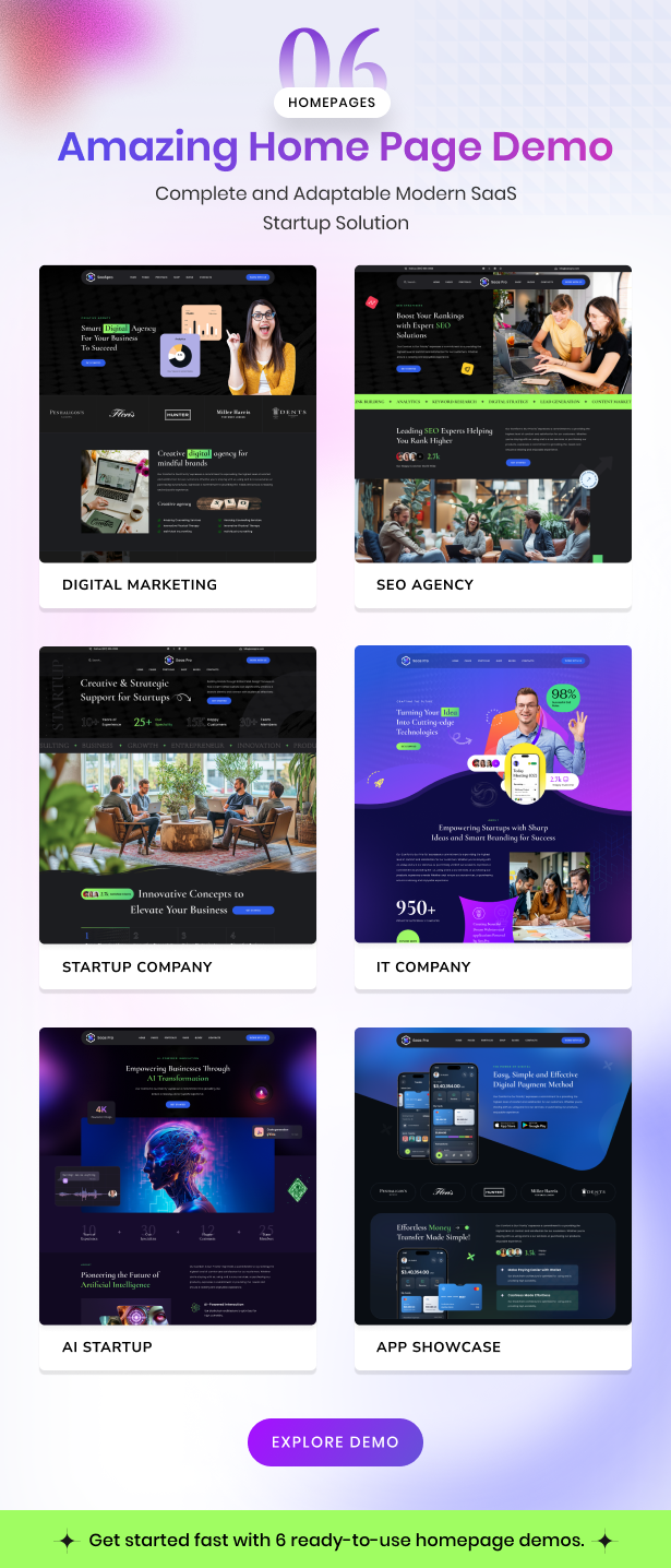 SaaSPro - Startup & SaaS HTML Template