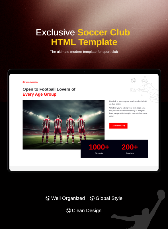 KicknGoal - Soccer and Football Club HTML Template