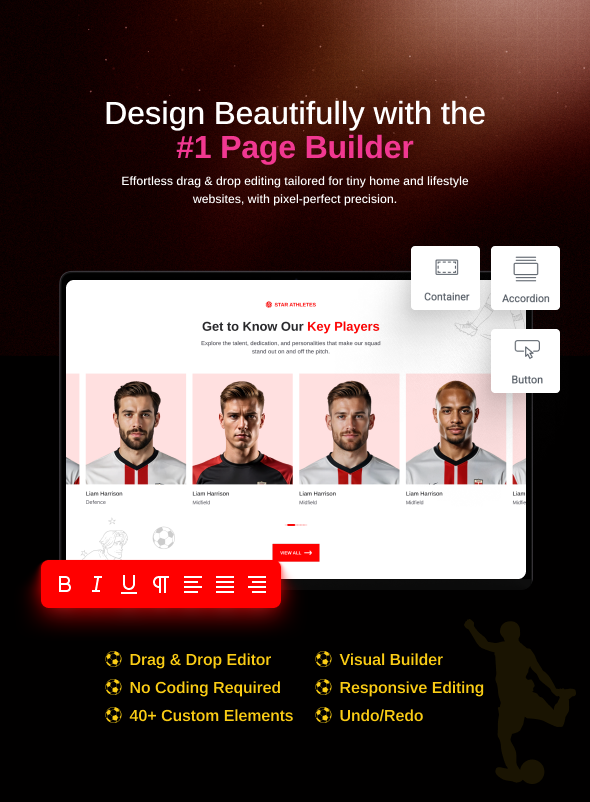 KicknGoal - Soccer and Football Club WordPress Theme