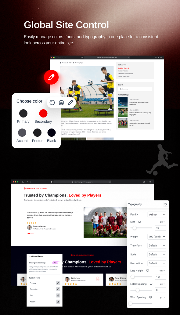 KicknGoal - Soccer and Football Club WordPress Theme