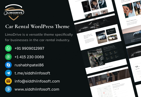 LimoDrive - Car Rental WordPress Theme