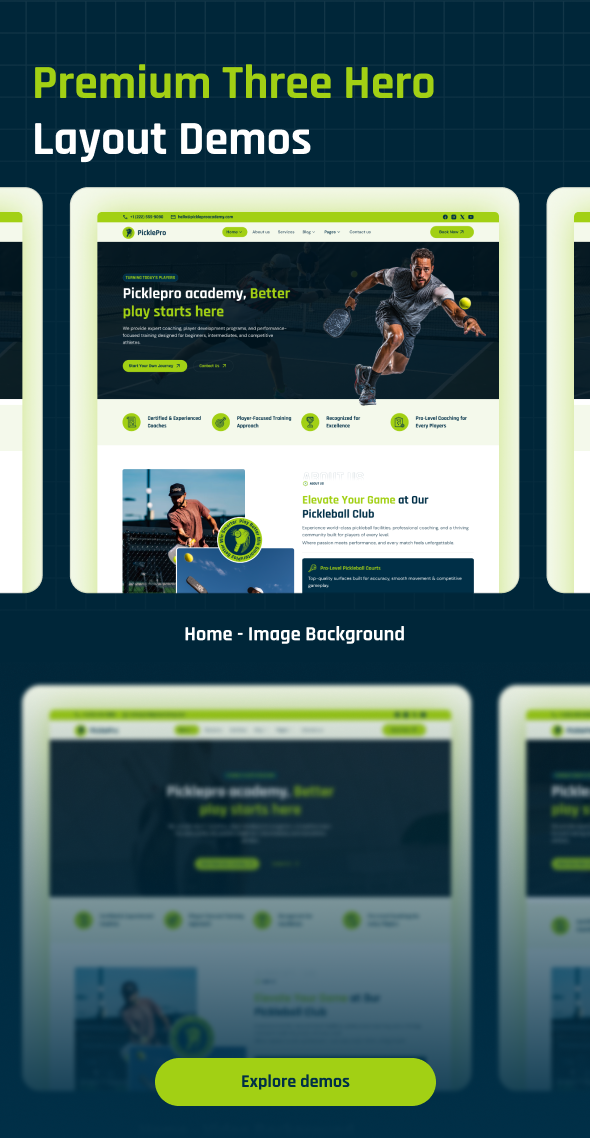 PicklePro – Pickleball Club & Sports HTML Template - 2