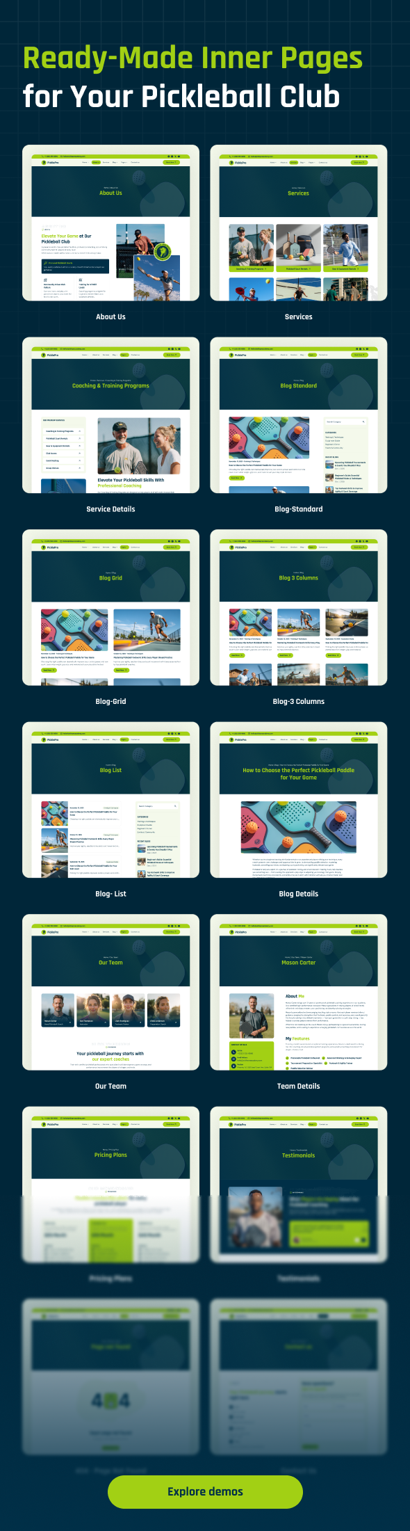 PicklePro – Pickleball Club & Sports WordPress Theme - 4