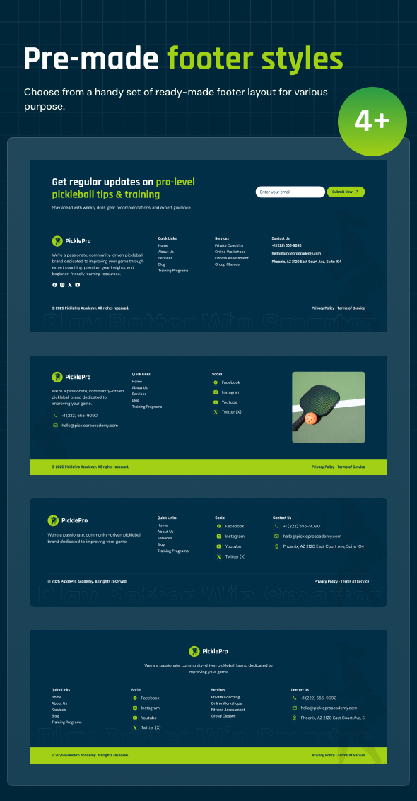 PicklePro – Pickleball Club & Sports WordPress Theme - 9