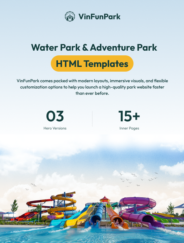 VinFunPark - Water & Amusement Park HTML Template - 1