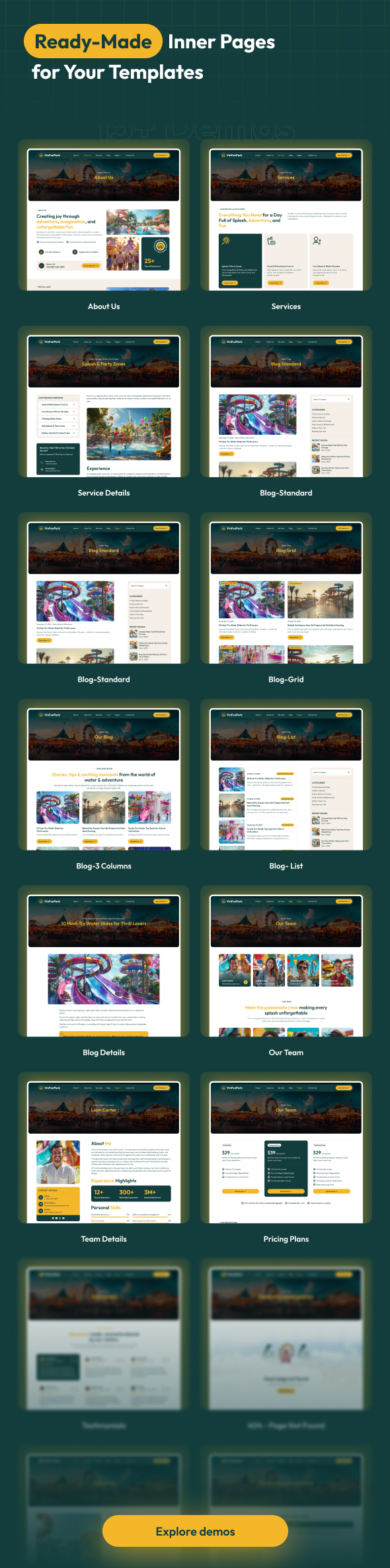 VinFunPark - Water & Amusement Park HTML Template - 3