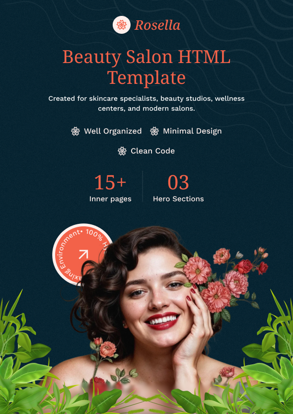 Rosella - Beauty Salon HTML Template - 1