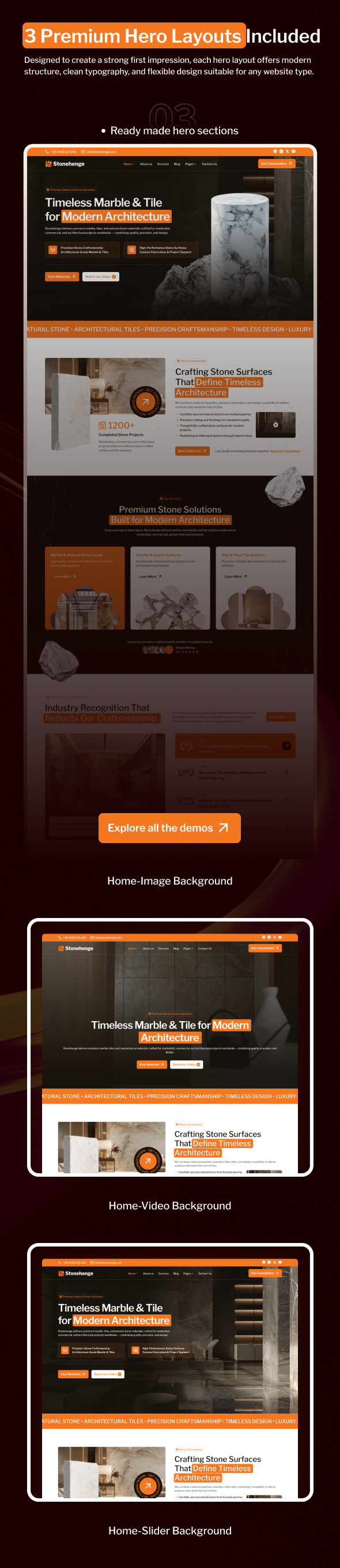 StoneHenge - Marble & Tiles HTML Template - 2