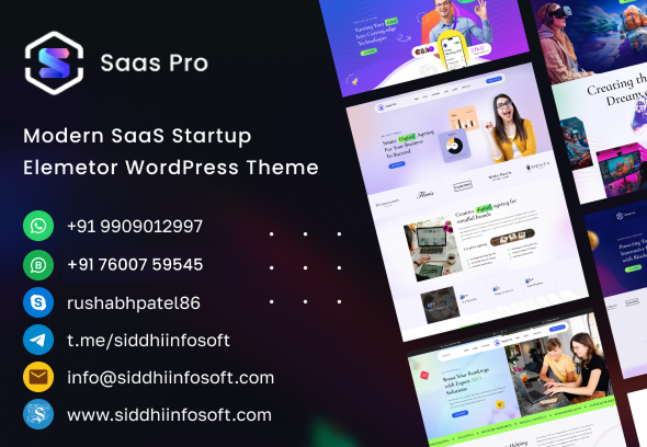 SaaSPro - Startup & SaaS WordPress Theme