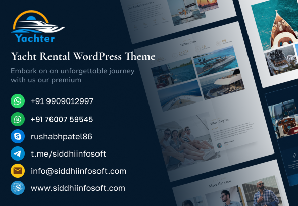 Yachter - Yacht and Boat Travel & Rental HTML Template