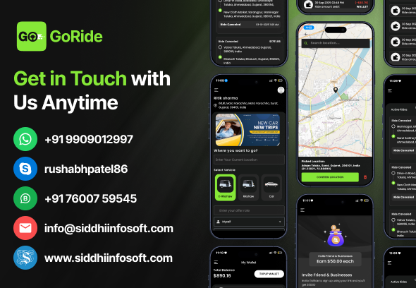 GORIDE | InDriver Clone | Flutter Complete Taxi Booking Solution with Bidding Option