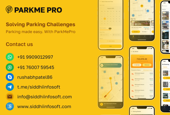 ParkMePRO - Flutter Complete Car Parking App with Owner and WatchMan app