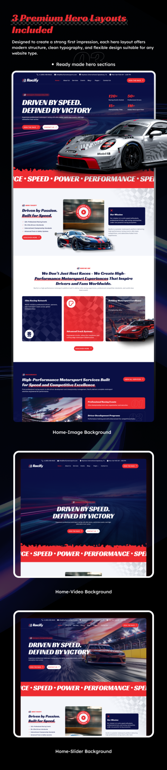 Racer - Motorsports Racing HTML Template - 2