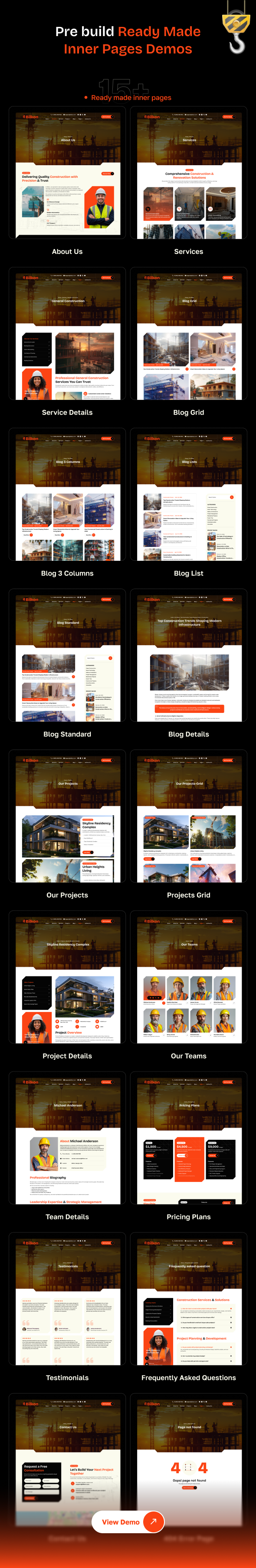 BilKon - Construction & Renovation & Building  HTML Template - 3