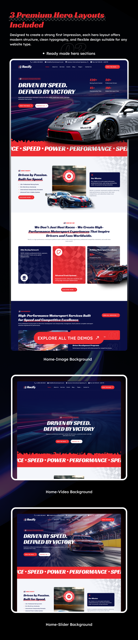 Racify - Motorsports Racing WordPress Theme - 3