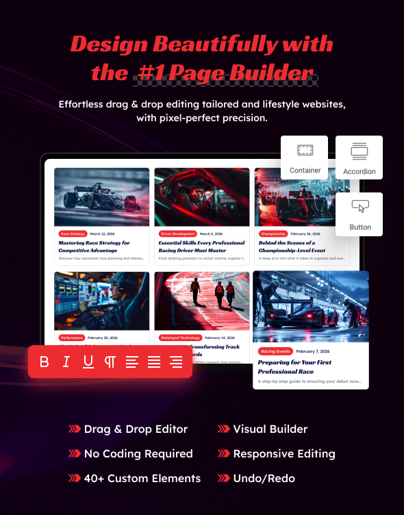 Racify - Motorsports Racing WordPress Theme - 6
