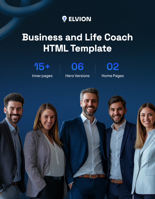 Elvion - Business and Life Coach HTML Template