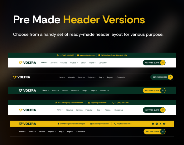 Voltra - Electrician Electrical Repair WordPress Theme