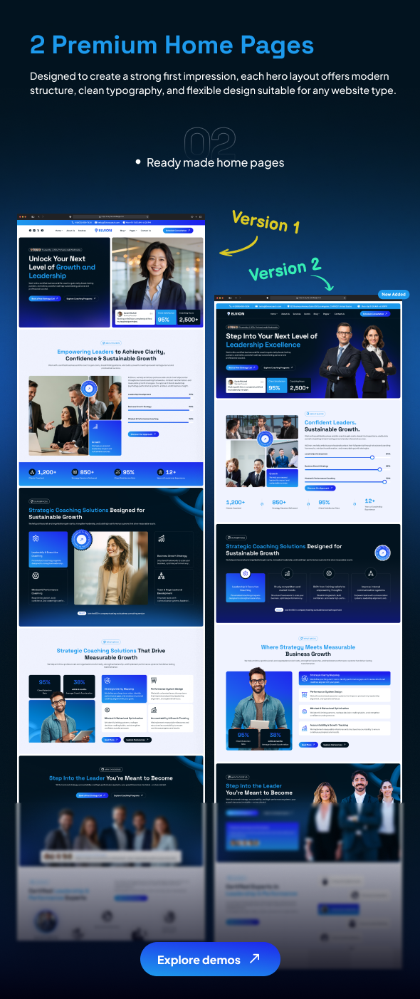 Elvion - Business and Life Coach HTML Template