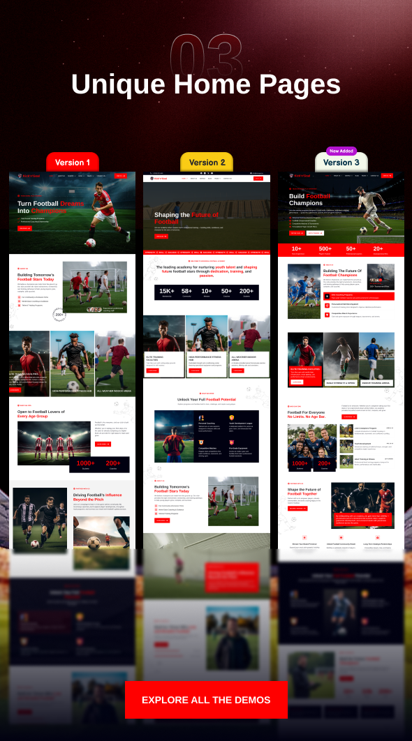 KicknGoal - Soccer and Football Club WordPress Theme