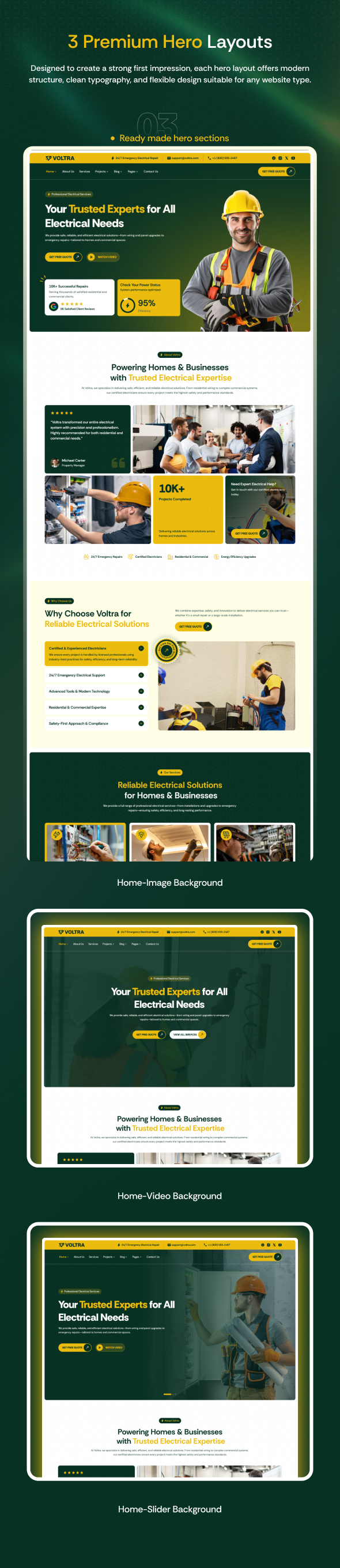 Voltra - Electrician Electrical Repair HTML Template - 2