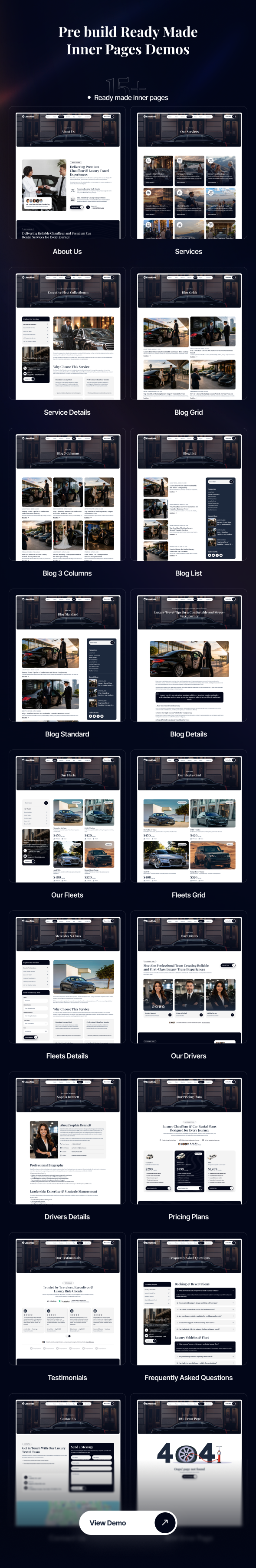 LimoRide - Limousine and Car Rental WordPress Theme - 3