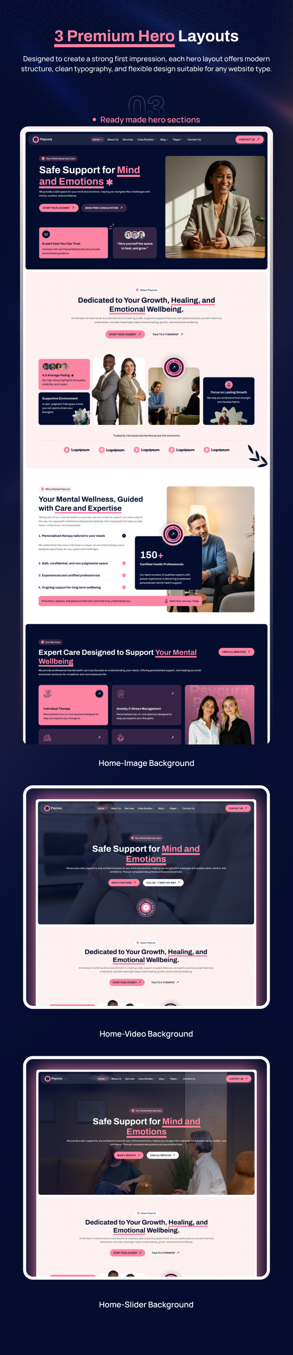 Psycura - Psychology, Therapy and Counseling HTML Template