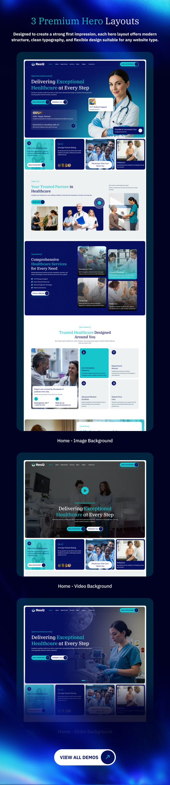 ResQ - Medical & Emergency Services HTML Template - 2