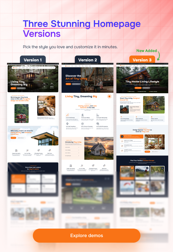 MicroVilla - Tiny House Living Lifestyle WordPress Theme