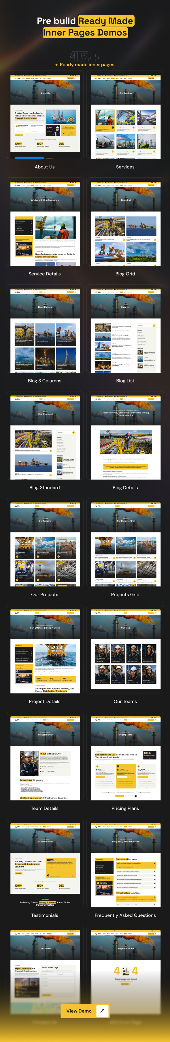 Oilix - Oil & Gas Company WordPress Theme - 4