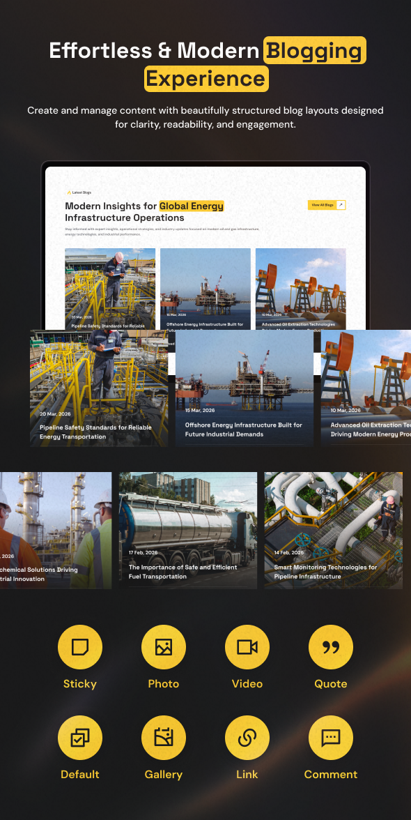 Oilix - Oil & Gas Company WordPress Theme - 5
