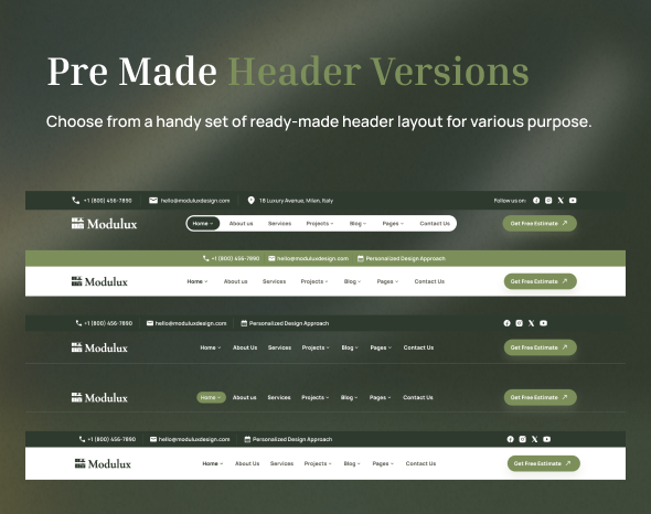 Modulux - Modular Kitchen WordPress Theme