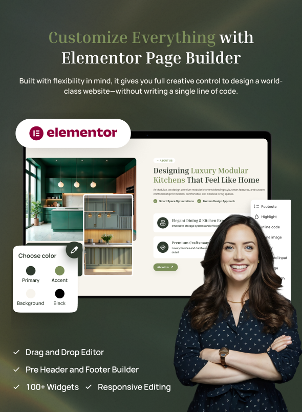 Modulux - Modular Kitchen WordPress Theme