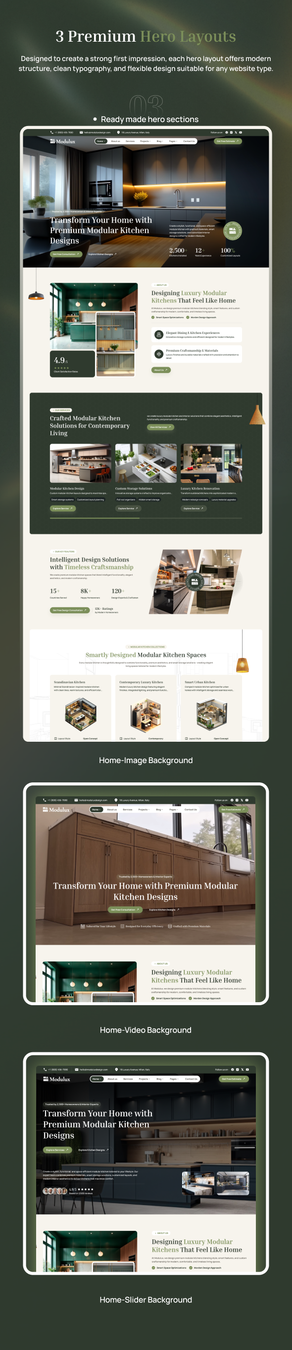 Modulux - Modular Kitchen WordPress Theme