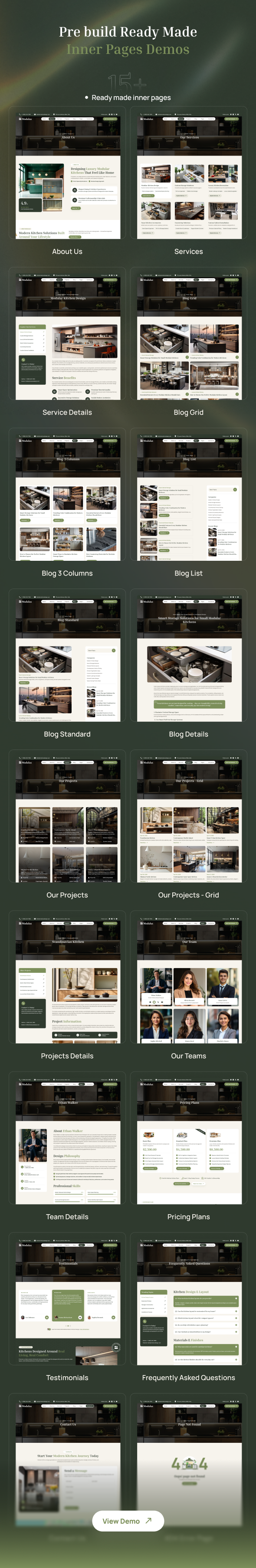 Modulux - Modular Kitchen WordPress Theme