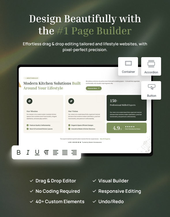 Modulux - Modular Kitchen WordPress Theme