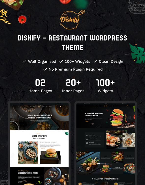 Dishify - Restaurant WordPress Theme