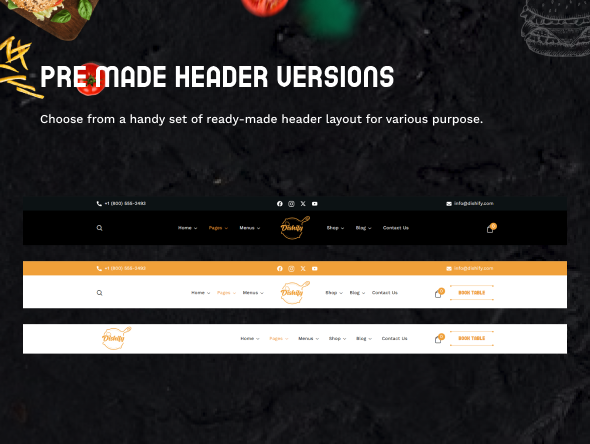 Dishify - Restaurant WordPress Theme