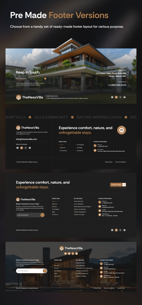 TheNessVilla - Weekend Villa and FarmHouse Project WordPress Theme - 12