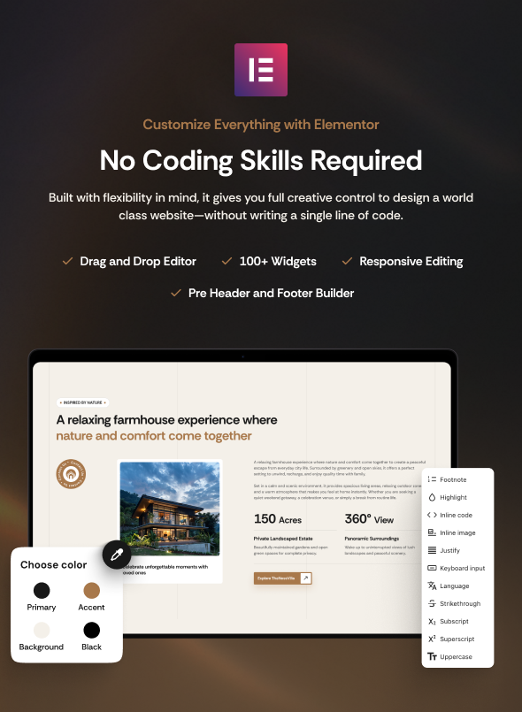 TheNessVilla - Weekend Villa and FarmHouse Project WordPress Theme - 2