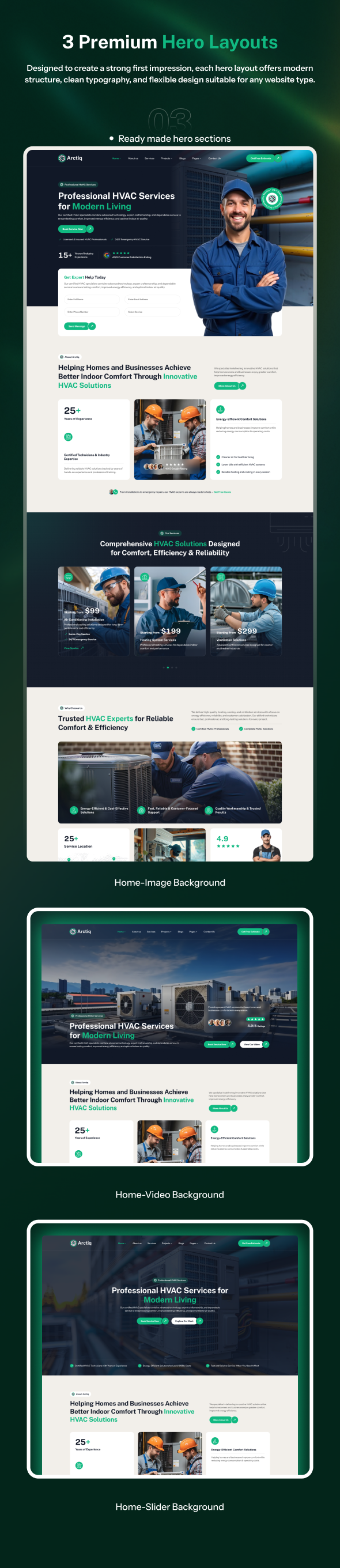 Arctiq - HVAC WordPress Theme - 3