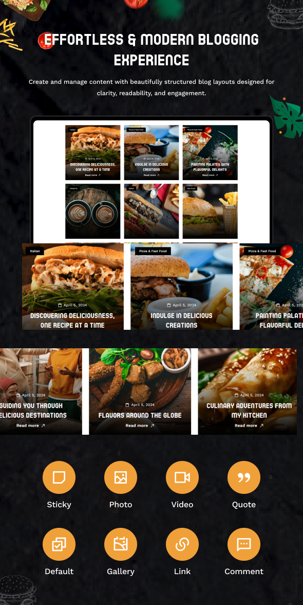 Dishify - Restaurant WordPress Theme