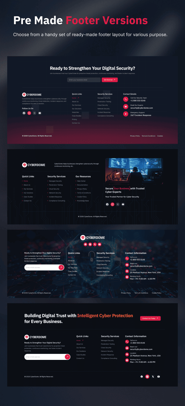 CyberDome - Cyber Security Services WordPress Theme - 12