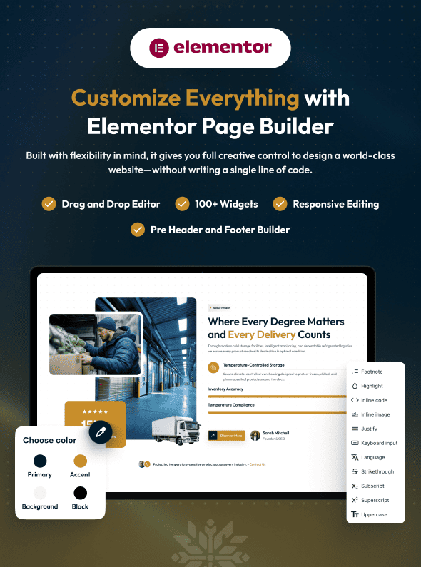 Frozon - Cold Storage & Refrigerated Logistics WordPress Theme - 2