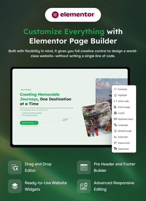 Flamingo – Modern Travel & Tour Booking WordPress Theme - 2