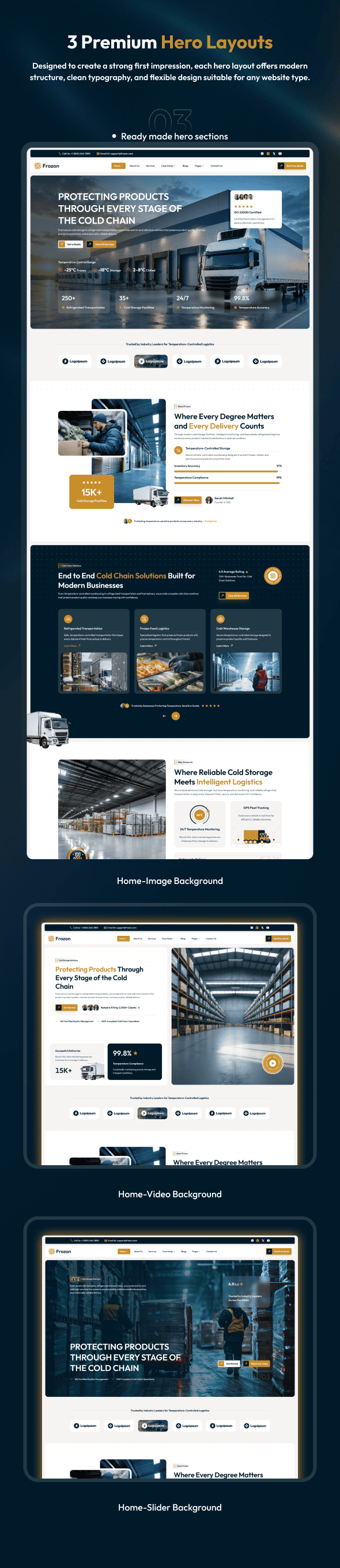 Frozon - Cold Storage & Refrigerated Logistics WordPress Theme - 3