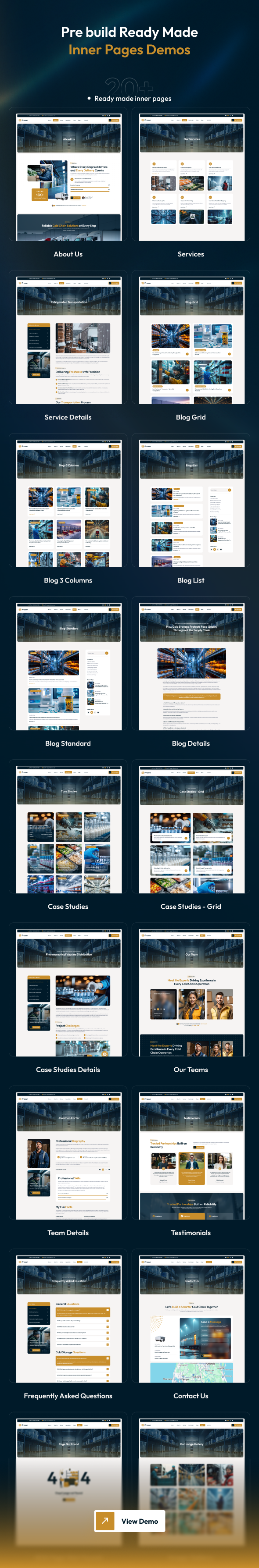 Frozon - Cold Storage & Refrigerated Logistics WordPress Theme - 4