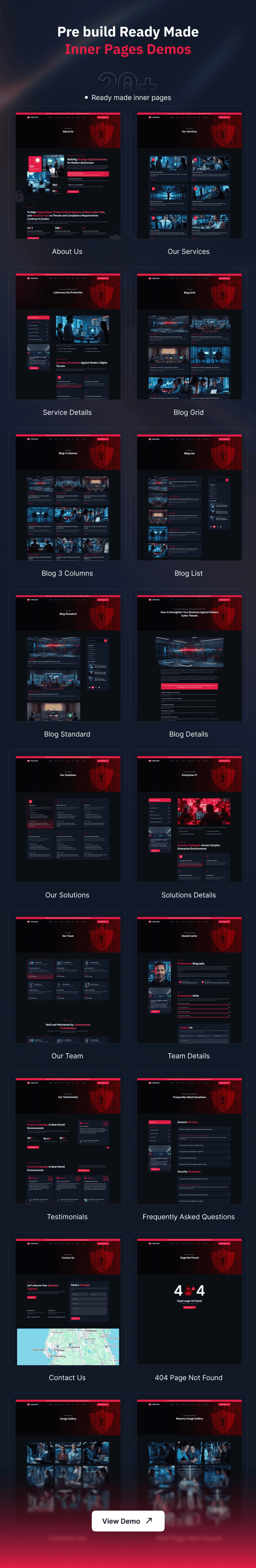 CyberDome - Cyber Security Services WordPress Theme - 4
